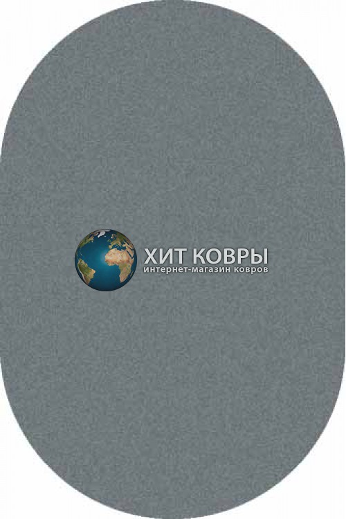 Российский ковер  овальный Platinum t600 голубой