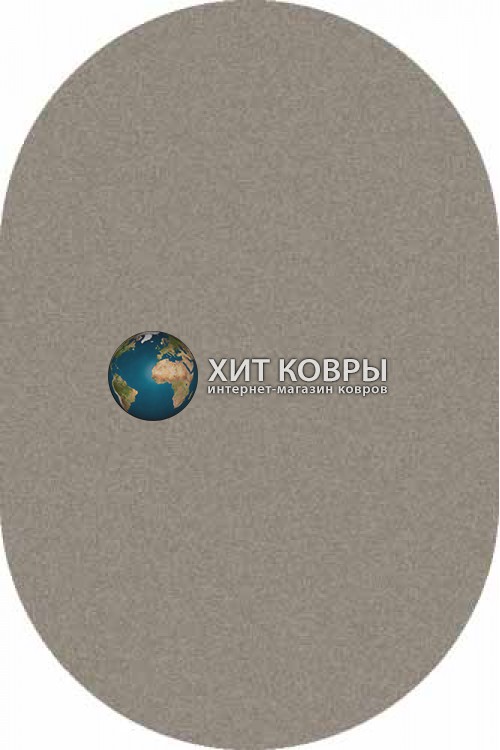 Российский ковер  овальный Platinum t600 серый